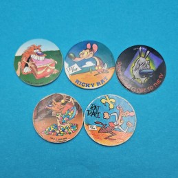 Lot von 5 gebrauchten Pogs (Loose)