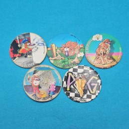 Pogman Lot von 5 gebrauchten Pogs (Loose) Lot 3