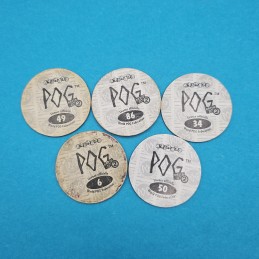 Pogman Set of 5 second hand Pog (Loose) Lot 3