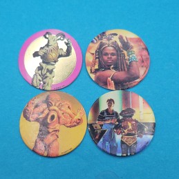 Power Rangers Lot von 4 gebrauchten Pogs (Loose)