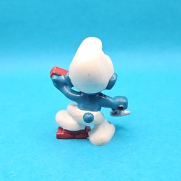 Schleich The Smurfs Bricklayer Smurf second hand Figure (Loose)