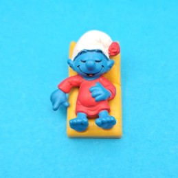 Schleich The Smurfs Bricklayer Smurf second hand Figure (Loose)