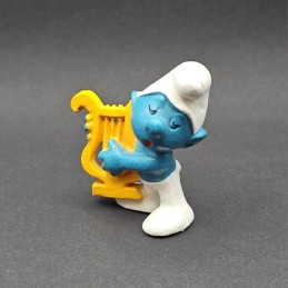 Schleich The Smurfs Harp Smurf second hand Figure (Loose)