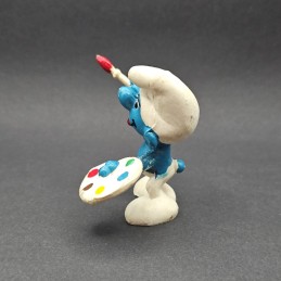 The Smurfs - Smurf Painter second hand Figure (Loose)