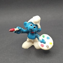 Schleich The Smurfs - Smurf Painter second hand Figure (Loose)