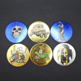 Set of 6 used Pogs Miscellaneous (Loose)