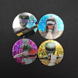 Power Rangers Lot de 4 Pogs d'occasion (Loose) Lot 2