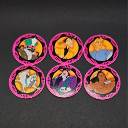 Pocahontas Lot von 6 verschiedenen gebrauchten Pogs (Loose)