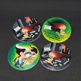 Gleeful Pooka Lot de 4 Pogs d'occasion (Loose)