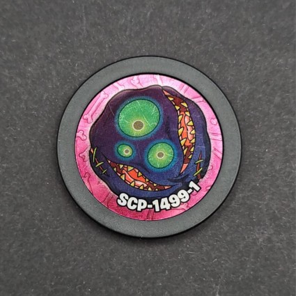 Lyon Tokz SCP Series 1 N°49 SCP-1499-1 The Gaz Mask Token Game gebrauchte Token Game