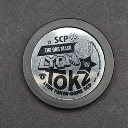 Lyon Tokz SCP Series 1 N°49 SCP-1499-1 The Gaz Mask Token Game Pre-owned Token Game