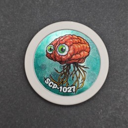 Lyon Tokz SCP Series 1 N°42 SCP-1027 Carnivorous CNS Token Game gebrauchte Token Game