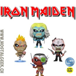 Funko Funko Pop Rocks Iron Maiden 4-Pack GITD Exclusive Vinyl Figuren