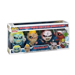 Funko Funko Pop Rocks Iron Maiden 4-Pack GITD Exclusive Vinyl Figuren