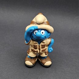 Schleich The Smurfs - Smurf Explorer second hand Figure (Loose).