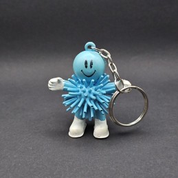 Happy Face Koosh Rubber Ball Pre-owned Keyring