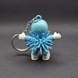 Happy Face Koosh Rubber Ball Pre-owned Keyring