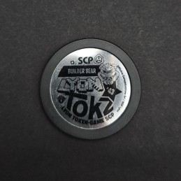 Lyon Tokz SCP Series 1 N°43 SCP-1048 Builder Bear Token Game gebrauchte Token Game