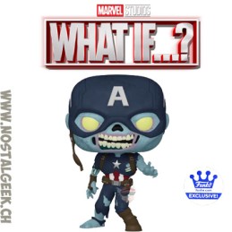 Funko Pop N°948 Marvel: What if...? Zombie Captain America Exclusive Vinyl Figure