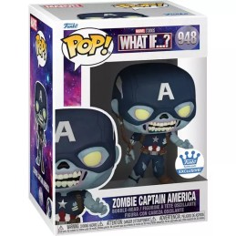 Funko Pop N°948 Marvel: What if...? Zombie Captain America Edition Limitée