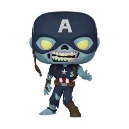 Funko Pop N°948 Marvel: What if...? Zombie Captain America Edition Limitée