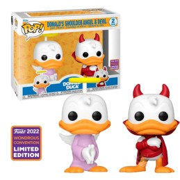 Funko Pop Wondrous Convention 2022 Donald Duck’s Shoulder Angel & Devil 2-Pack Exclusive Vinyl Figuren