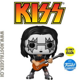 Funko Pop N°123 Rocks Kiss Ace Frehley The Spaceman GITD Exclusive Vinyl Figur