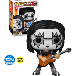 Funko Pop N°123 Rocks Kiss Ace Frehley The Spaceman Phosphorescent Edition Limitée