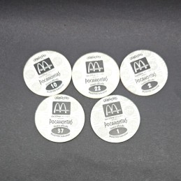 Pocahontas Lot von 5 verschiedenen gebrauchten Pogs (Loose)