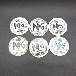 Lot von 6 gebrauchten Pogs (Loose) lot 4