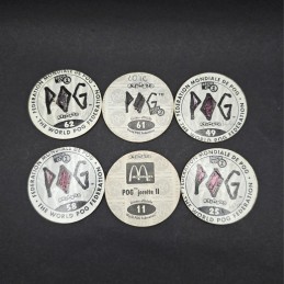 Lot von 6 gebrauchten Pogs (Loose) lot 6