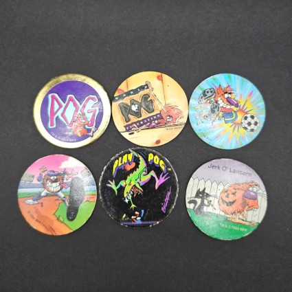 Lot von 6 gebrauchten Pogs (Loose) lot 7