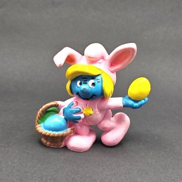 Schleich Smurfs - Smurfette Easter Bunny second hand Figure (Loose)