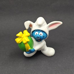 The Smurfs Easter Rabbit Smurf second hand Figure (Loose)