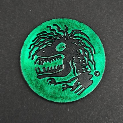 Dinosaur (Green) Pog slammer (Loose)