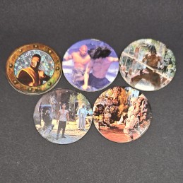 Mortal Kombat Lot von 5 gebrauchten Pogs (Loose).