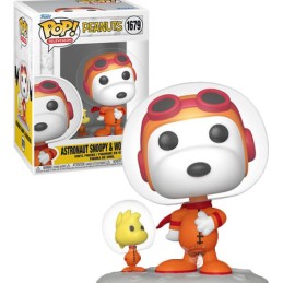 Funko Pop N°1679 Peanuts Astronaut Snoopy & Woodstock Vinyl Figur