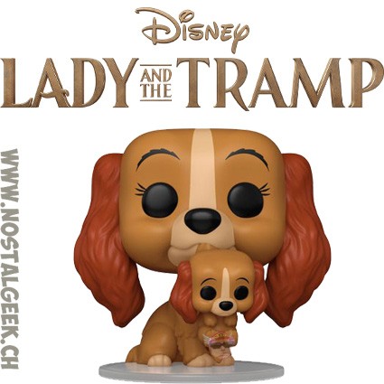 Funko Pop N°1553 La Belle et le Clochard Lady avec Chiot