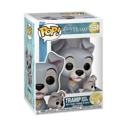 Funko Pop N°1554 Lady & The Tramp The Tramp with Puppy Vinyl Figur