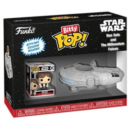 Funko Bitty Pop Rides Star Wars Han Solo & Millenium Falcon Vinyl Figure