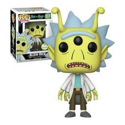 Funko Pop N°337 ECCC 2018 Rick et Morty - Alien Rick Vaulted Edition Limitée Vaulted