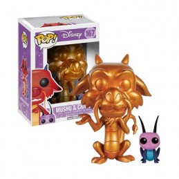 Funko Pop N°167 Mulan Mushu (Gold) & Cricket Exclusive Vinyl Figur