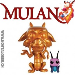 Funko Pop N°167 Mulan Mushu (Gold) & Cricket Edition Limitée